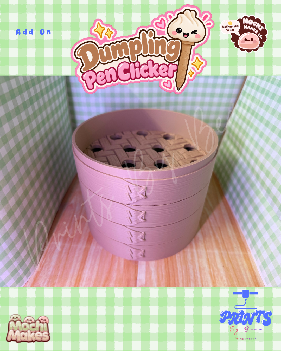 Dumpling Pen Clicker - Cute Face