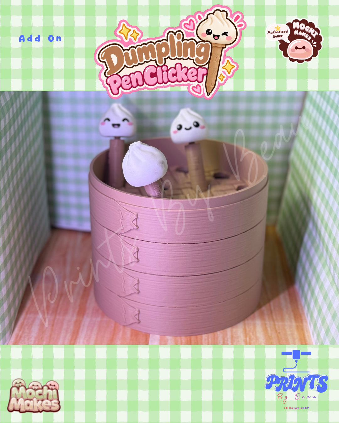Dumpling Pen Clicker - Cute Face