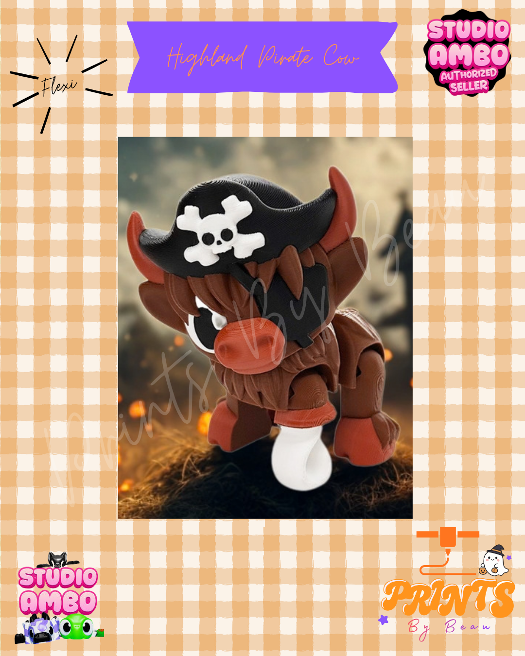 Highland Pirate Cow